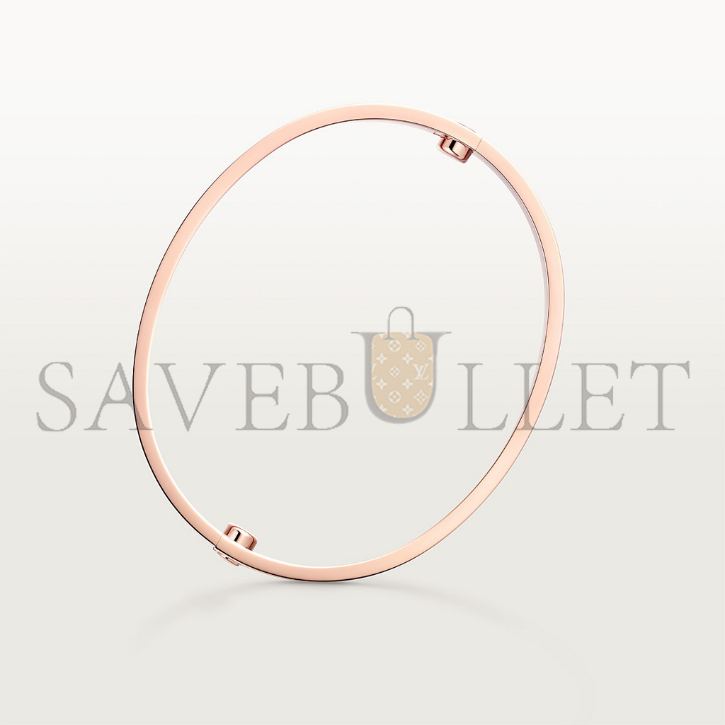 CARTIER BRACELET LOVE, MODÈLE CLASSIQUE, FINITION BROSSÉE, 4 DIAMANTS B6080017